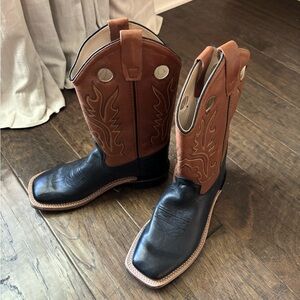 Kid’s Cody James Black and Brown Cowboy Boots
